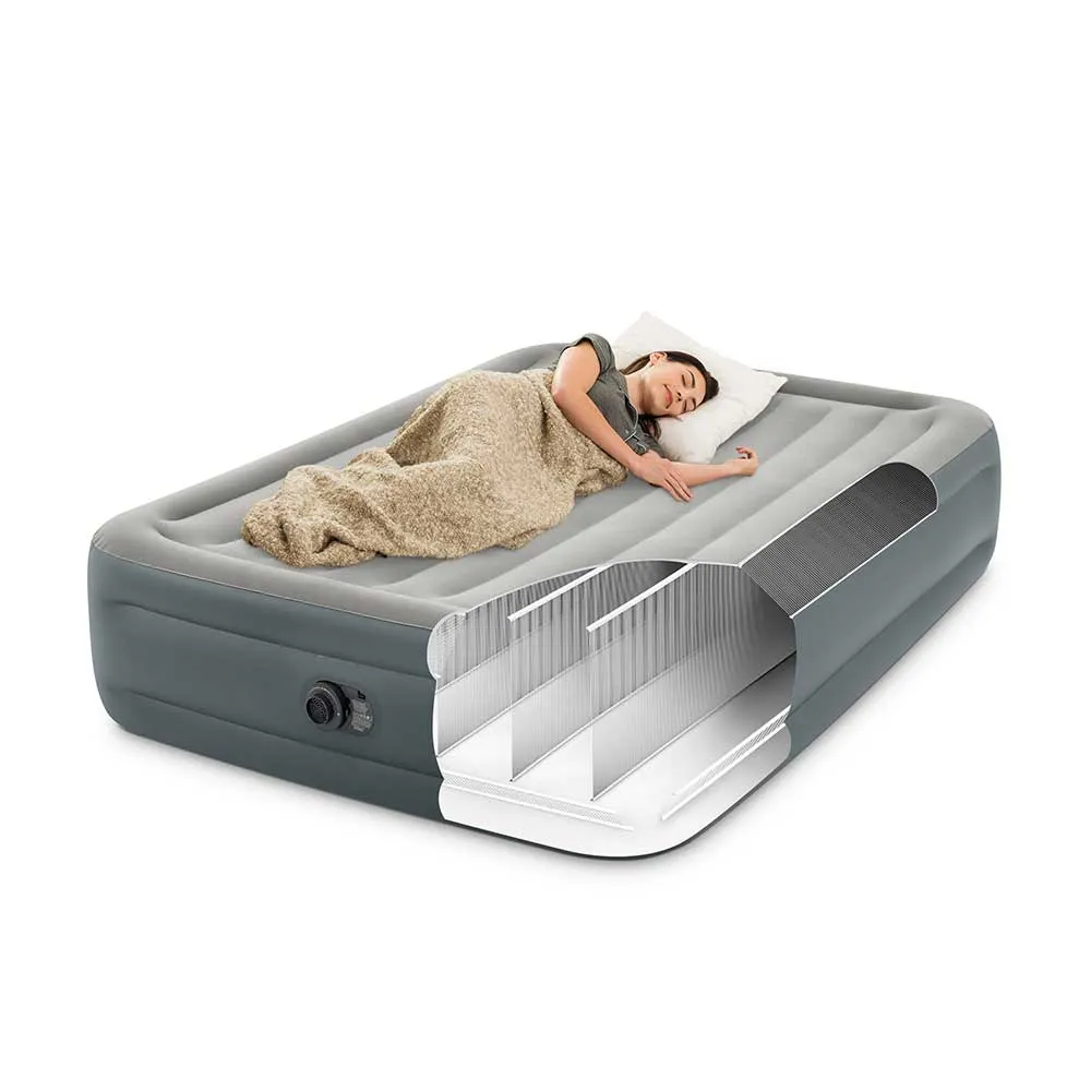 豪華露營充氣床墊附內置泵 220-240V Queen Essential Rest Airbed With Fiber-Tech Rp