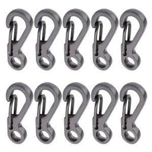 10 Pcs Mini Carabiner Keychain Camping Gadgets