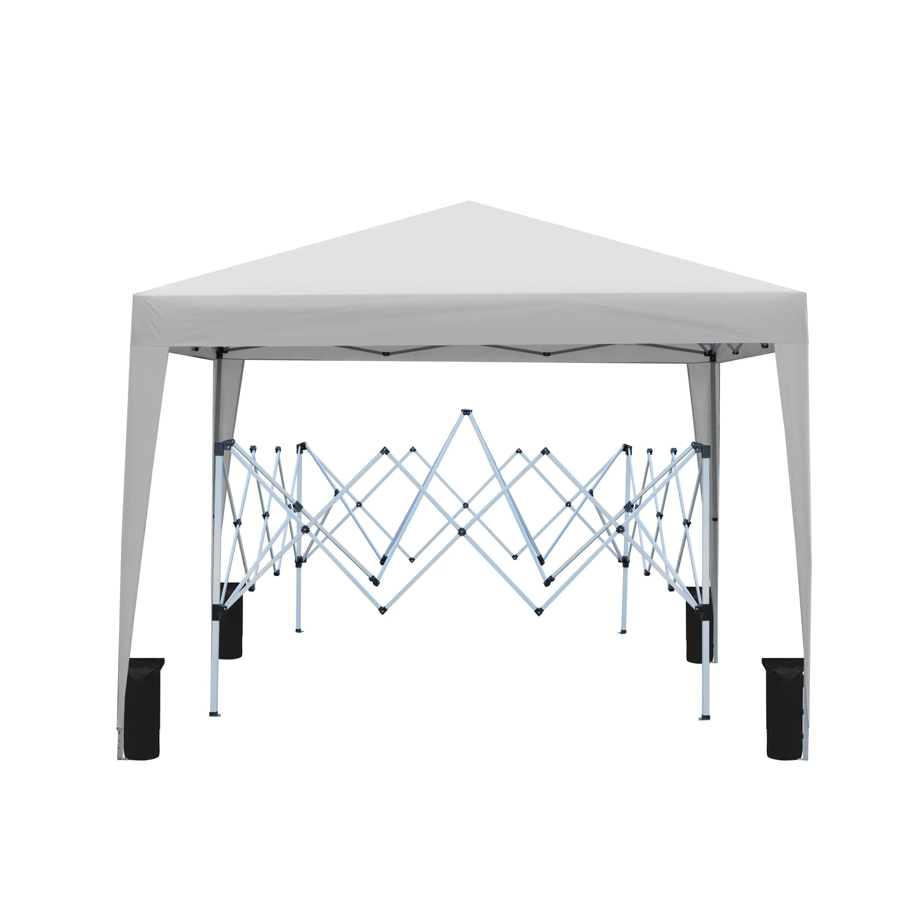 10x 10Ft Pop Up Gazebo Canopy Tent with 4pcs Weight sand bag,with Carry Bag-Grey