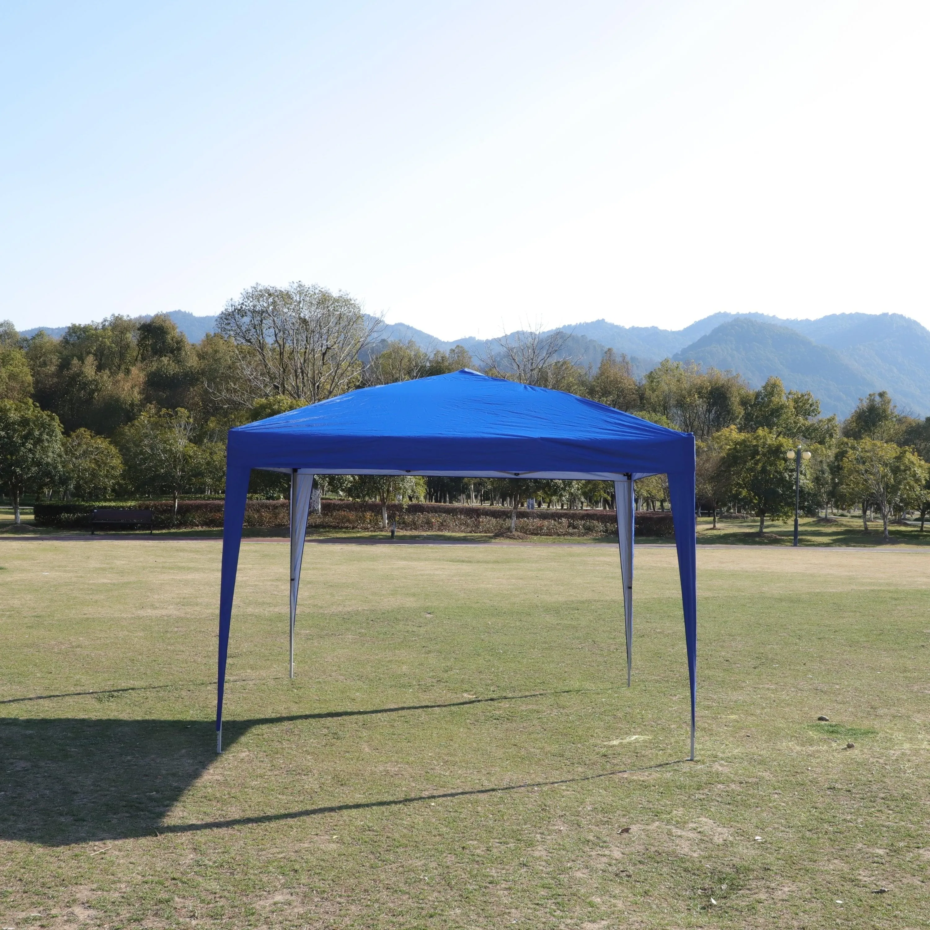 10x 10Ft Pop Up Gazebo Tent Canopy with 4pcs Weight sand bag,with Carry Bag-Blue