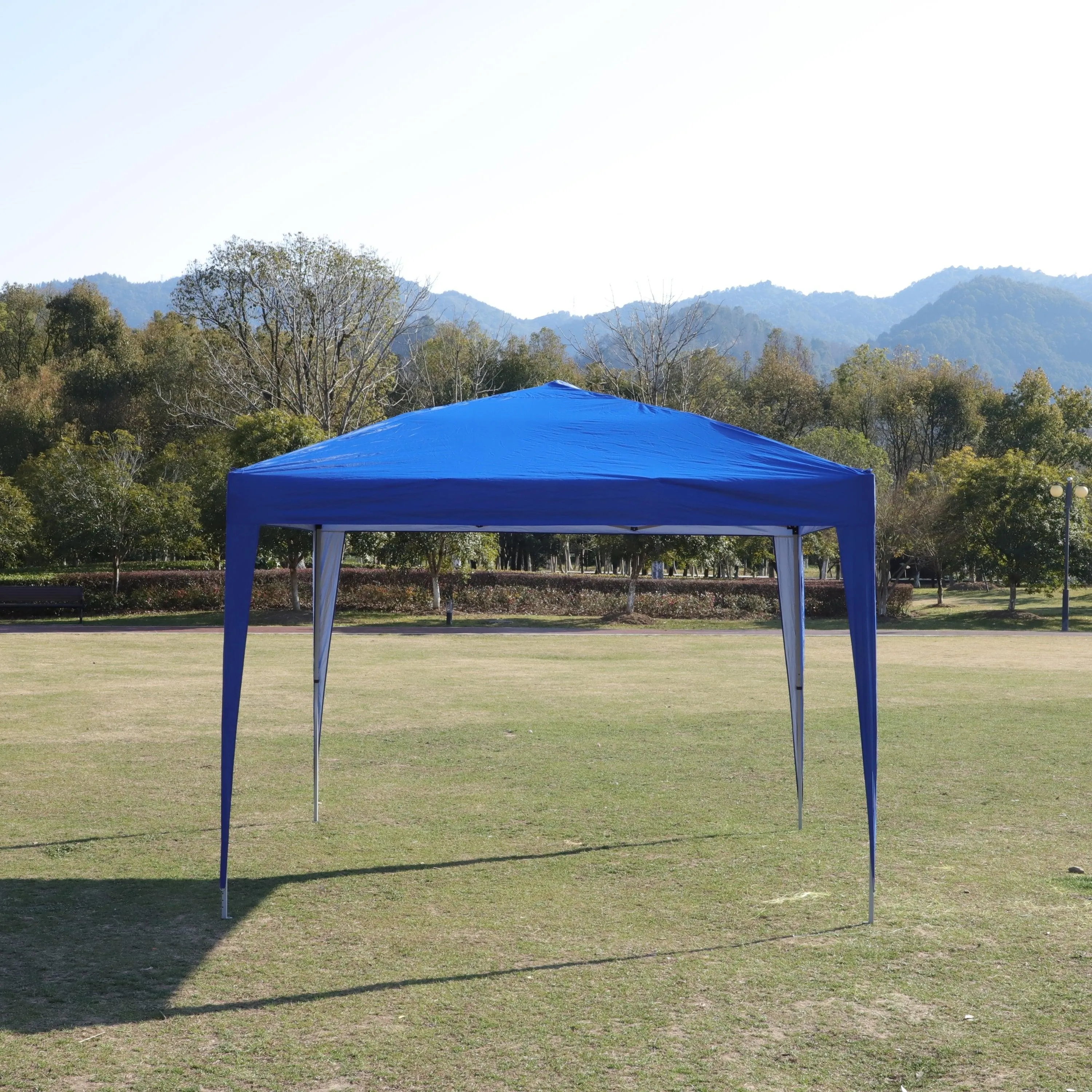 10x 10Ft Pop Up Gazebo Tent Canopy with 4pcs Weight sand bag,with Carry Bag-Blue