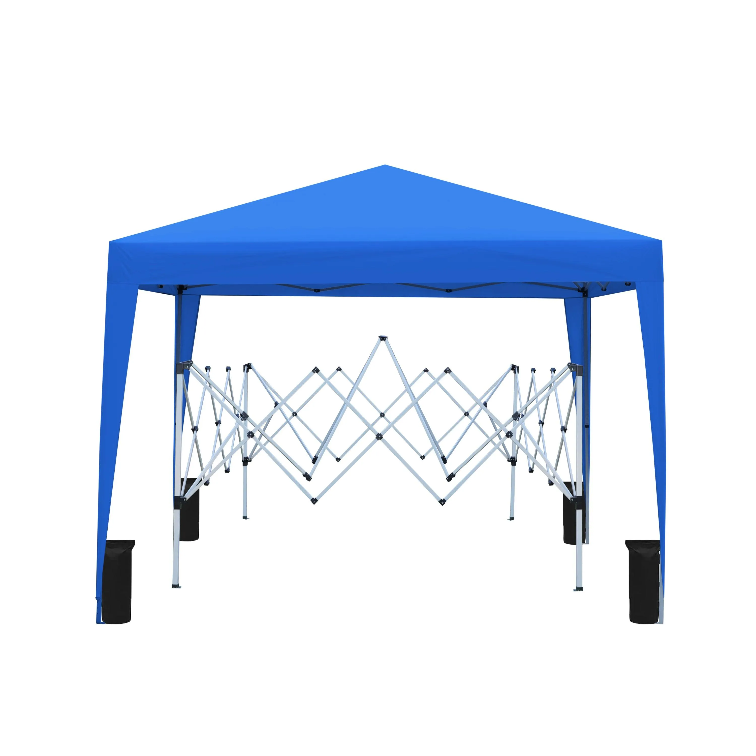 10x 10Ft Pop Up Gazebo Tent Canopy with 4pcs Weight sand bag,with Carry Bag-Blue