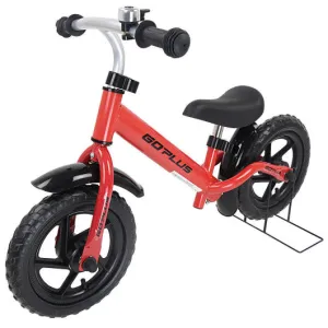 12" No-Pedal Adjustable Seat Bike Stand Kids Balance Bike-Red