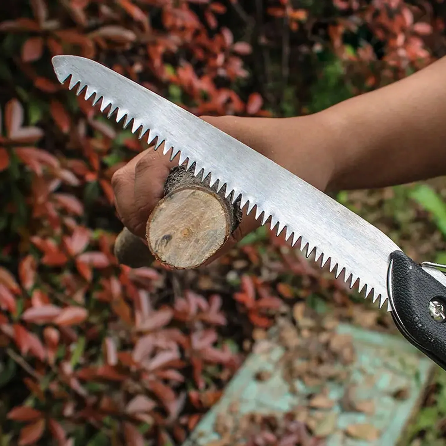 1729A Folding Handsaw, Pruning Saws for Tree Trimming Camping, Gardening, Hunting. Cutting Wood, PVC, Bone