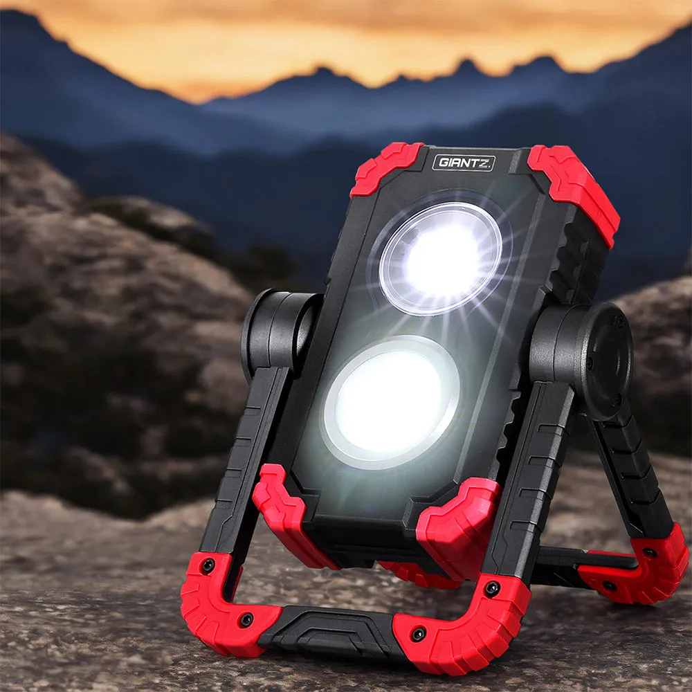 360° Rotating LED Work Light USB Rechargeable - Giantz