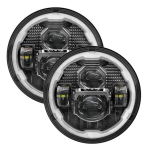 7 Inch LED Headlights with DRL&Turn Signal High Low Beam For Jeep Wrangler JK TJ LJ CJ