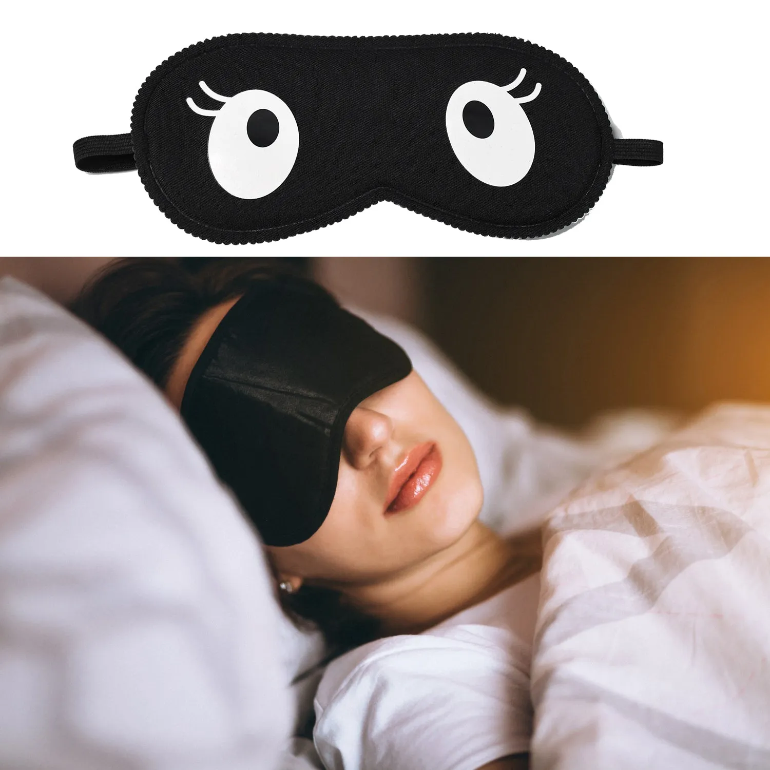 7363 Sleeping Mask Lightweight Cotton Fabric Blindfold Soft Eye Mask Super New Premium Eye Mask (1 Pc)