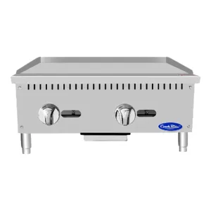 Atosa ATMG-24 24" Heavy Duty Gas Griddle with Manual Control 60,000 BTU