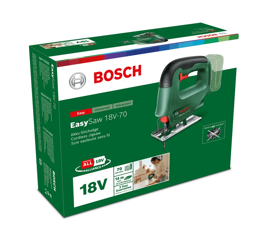 Bosch DIY | EasySaw 18V-70 Cordless Jigsaw Solo