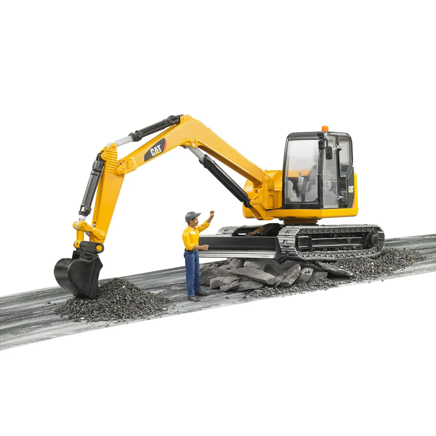 Bruder CATERPILLAR Mini Excavator with Worker