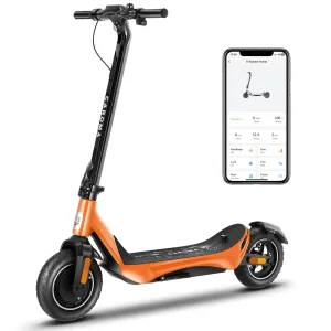 Caroma Electric Scooter for Adults, 800W Peak Motor, 30 Miles Range, Max 25 Mph, 10" Vacuum Self-Sealing Tires, Foldable Adult Electric Scooter, Smart APP Control