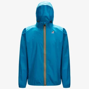 Claude - Unisex Packable Full Zip Waterproof  Rain Jacket in Turquoise Dk