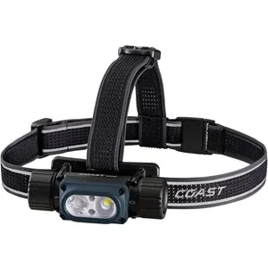 Coast 2000 Lumen Headlamp USB Rechargeable Tri Colour