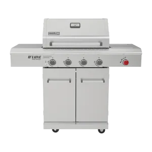 Deluxe 4-Burner Gas Grill with Searing Side Burner