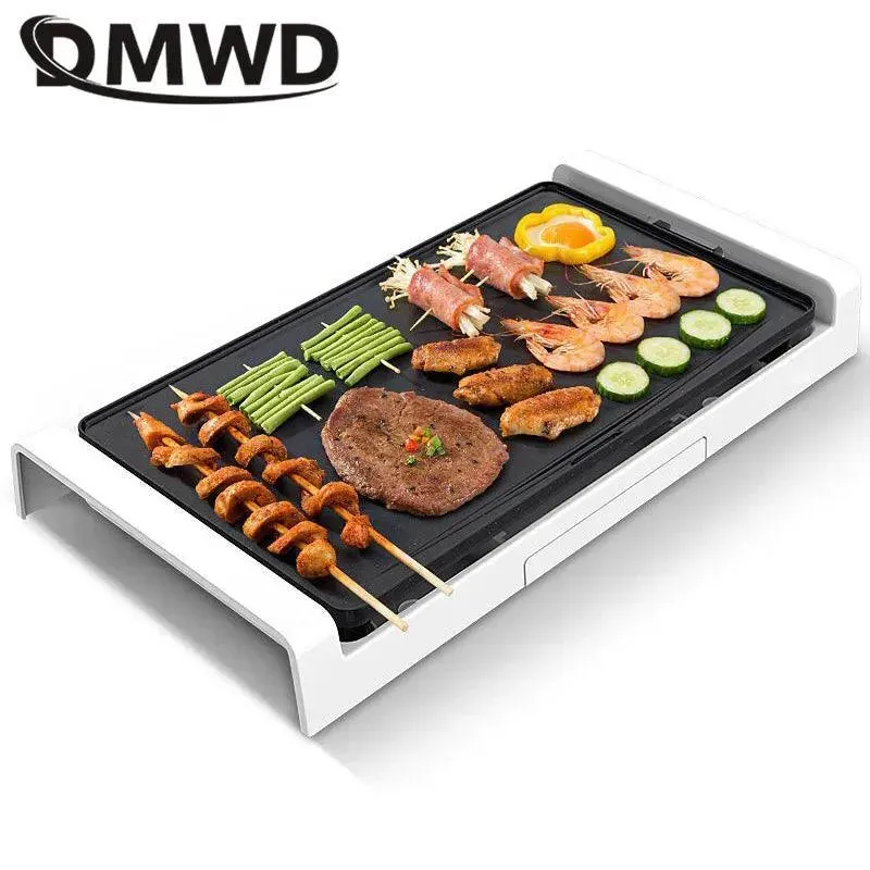 Dmwd 1800w 220v Household Smokeless Barbecue Machine Non-stick Party