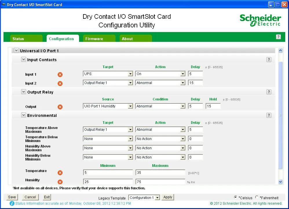 Dry Contact I/O Smartslot Card