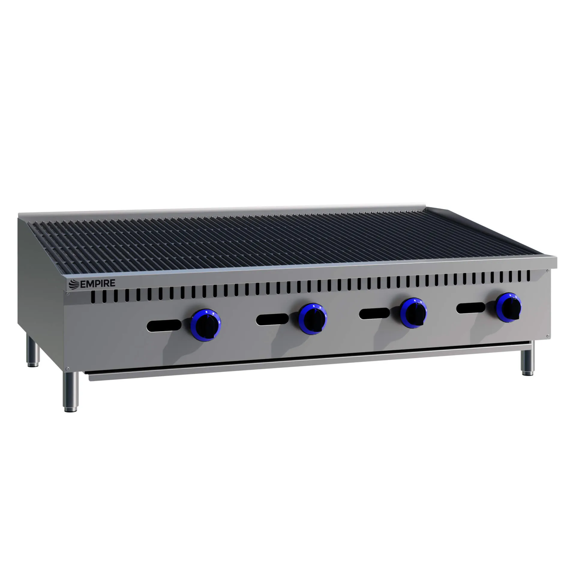 Empire 4 Burner Gas Countertop Chargrill Charbroiler 1200mm Wide - EMP-RFS-48-R-OZ