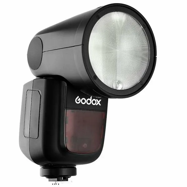 Godox V1-O Round Head Flash for Olympus   AK-R1 Accessory Head Kit - Bundle