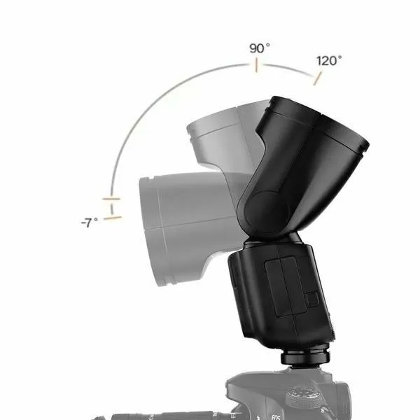 Godox V1-O Round Head Flash for Olympus   AK-R1 Accessory Head Kit - Bundle