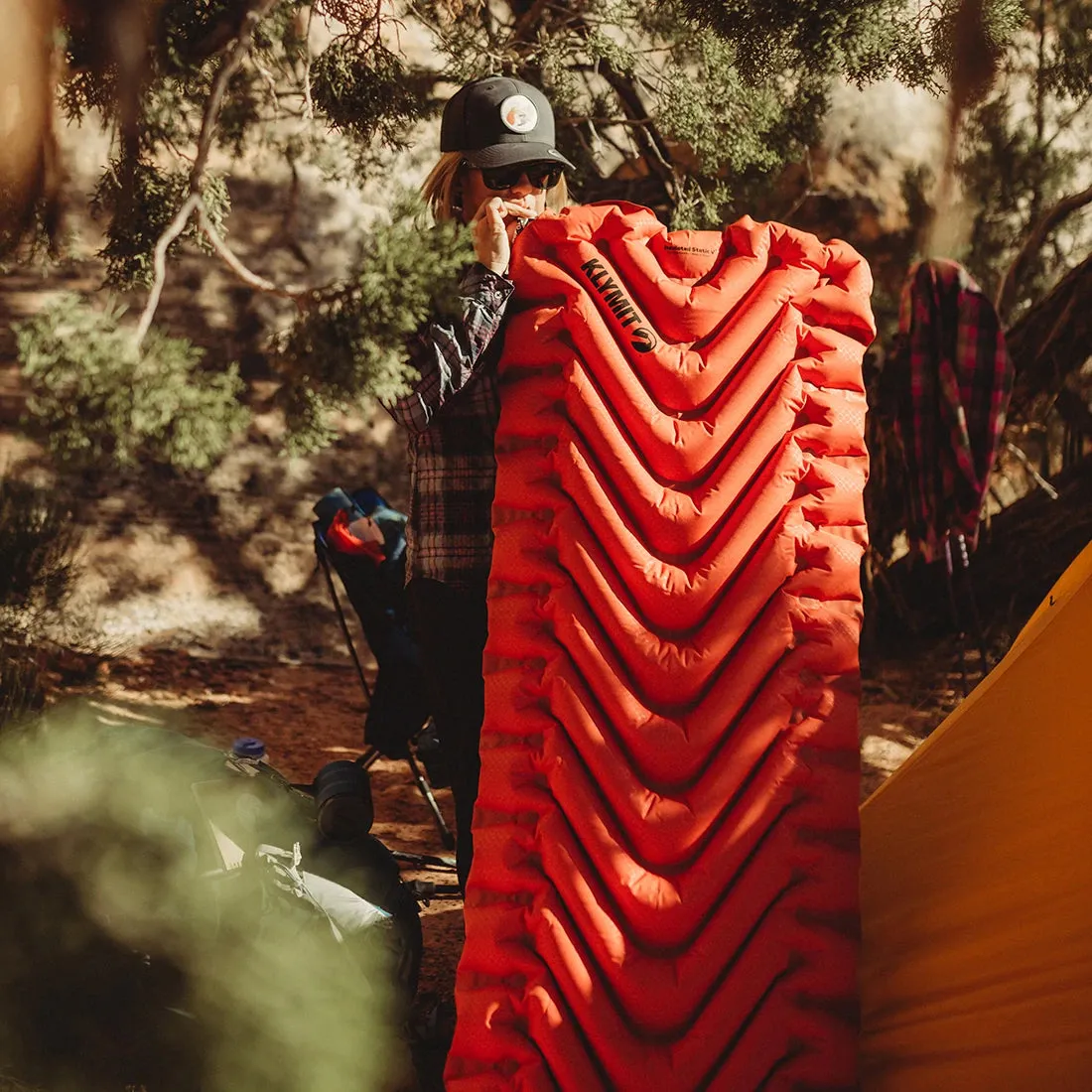 Insulated Static V Sleeping Pad - Orange