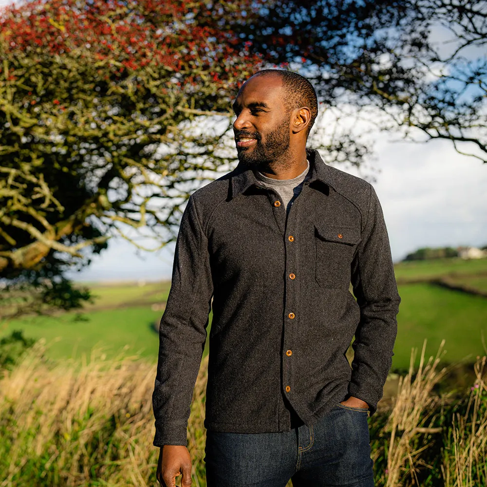 Mens Merino Blend Mountain Shirt (Smoke)