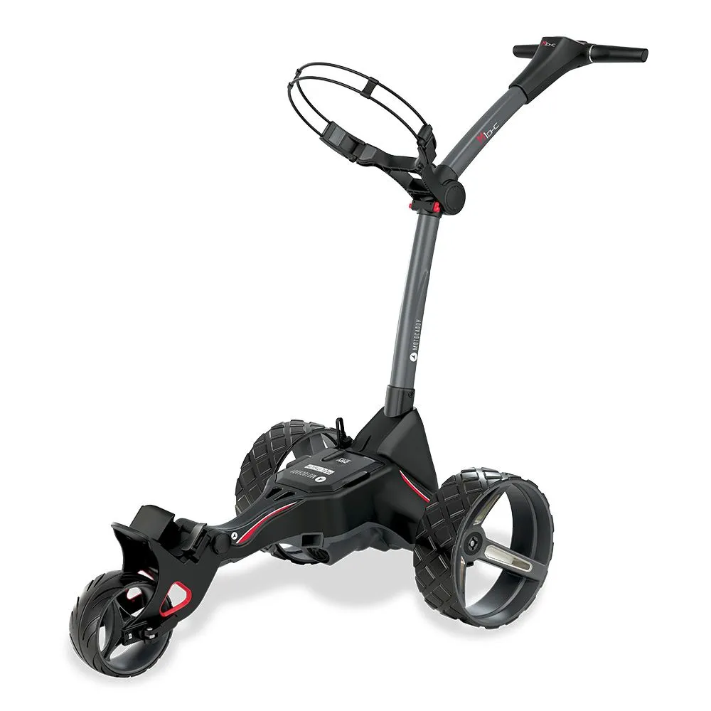 Motocaddy M1 DHC Electric Caddy with Garmin Approach G12, Ball Markers