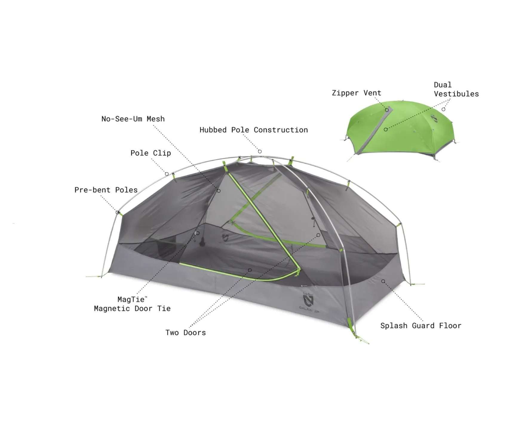 Nemo Galaxi 3P Tent & Footprint