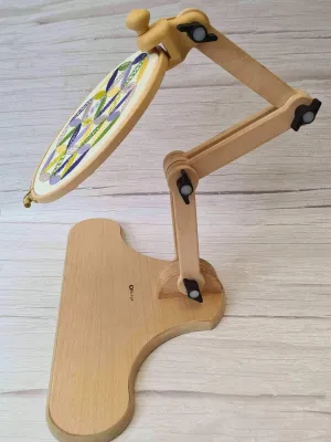 Nurge Adjustable Wooden Seat Embroidery Stand