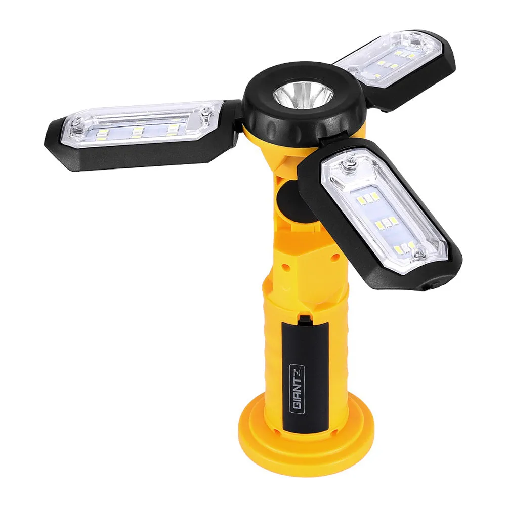 Rechargeable LED Work Light 4 Modes USB, Magnetic Giantz