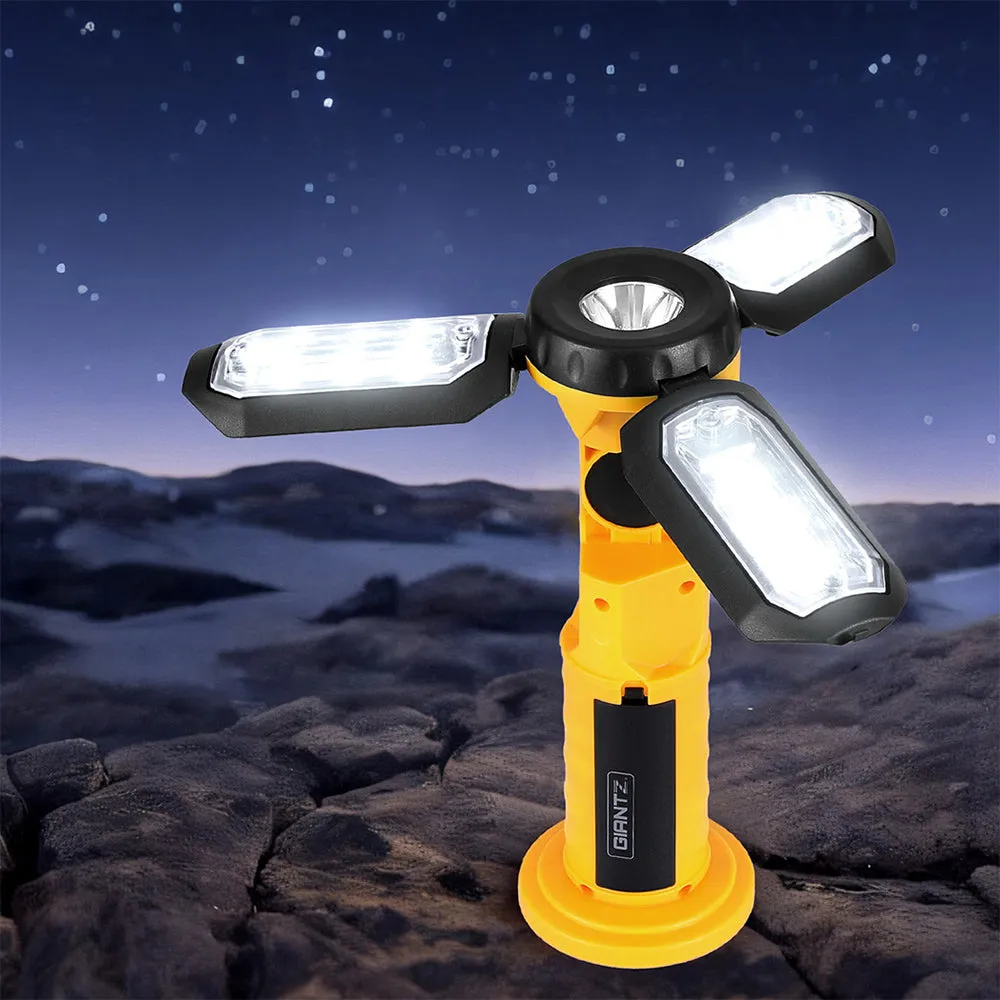 Rechargeable LED Work Light 4 Modes USB, Magnetic Giantz