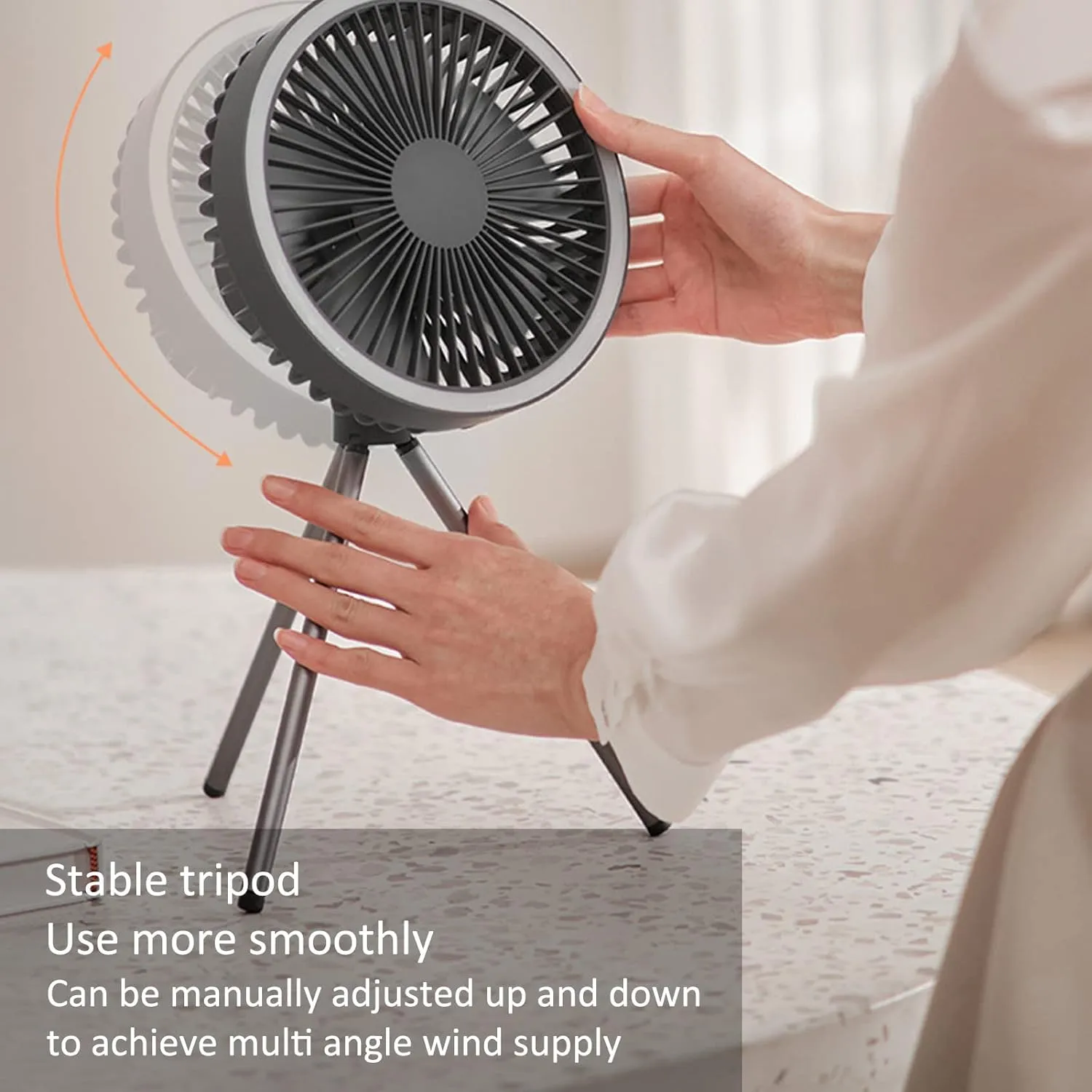 Rechargeable Portable Circulator Wireless Fan With Tripod