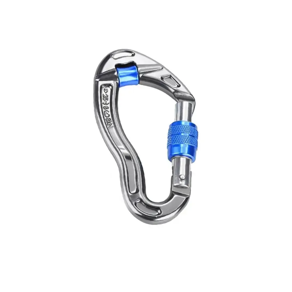 Screwgate Climbing Mountaineering Carabiner Buckle with Pulley Wheel for Tree Carving Arborist Rigging Rappelling