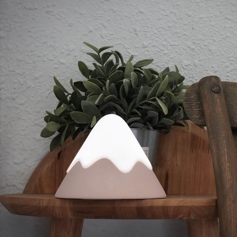 Silicone Snow Mountain Shaped Lamp Snow Mountain USB LED Bedside Night Light