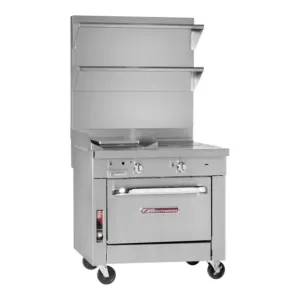 Southbend Platinum, P32C-HT Gas Range , 32”, Hot Top, 16” Thermostatic Griddle With Cabinet Base 80000 Total BTU