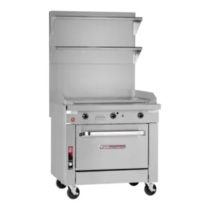 Southbend Platinum, P48C-GGGG Gas, 48” Manual Griddle With Cabinet Base 128000 Total Btu