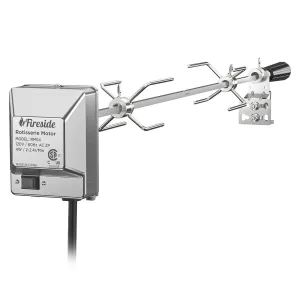 Stainless Steel Rotisserie Kit for Gas Grills with A Cookbox up to 39''