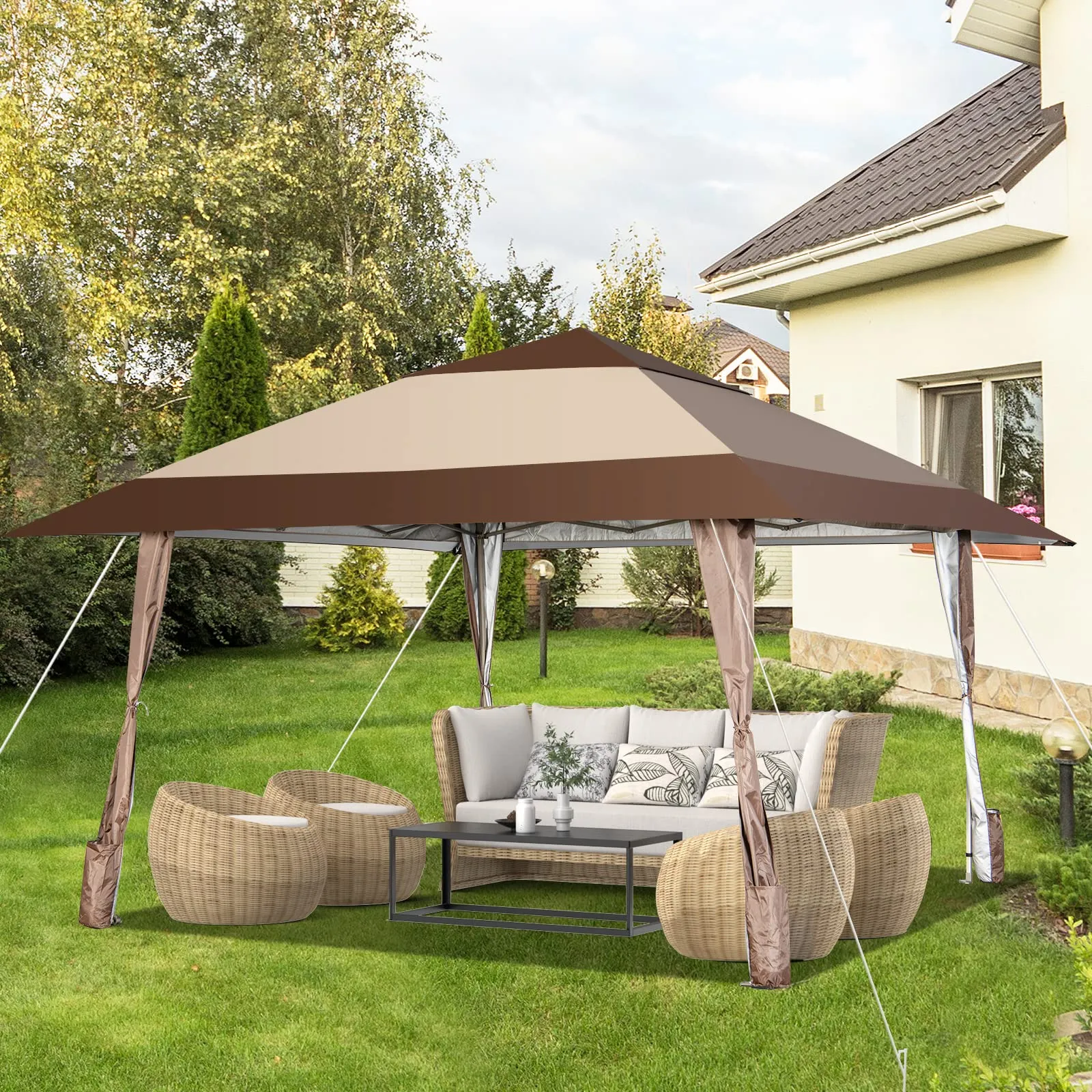 Tangkula 13x13 Ft Pop Up Gazebo