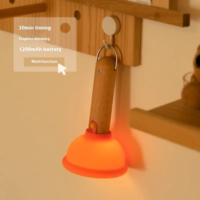 Toilet Plunger Cartoon Night Lamp