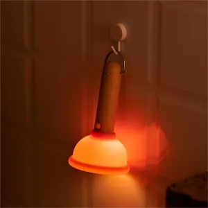 Toilet Plunger Cartoon Night Lamp