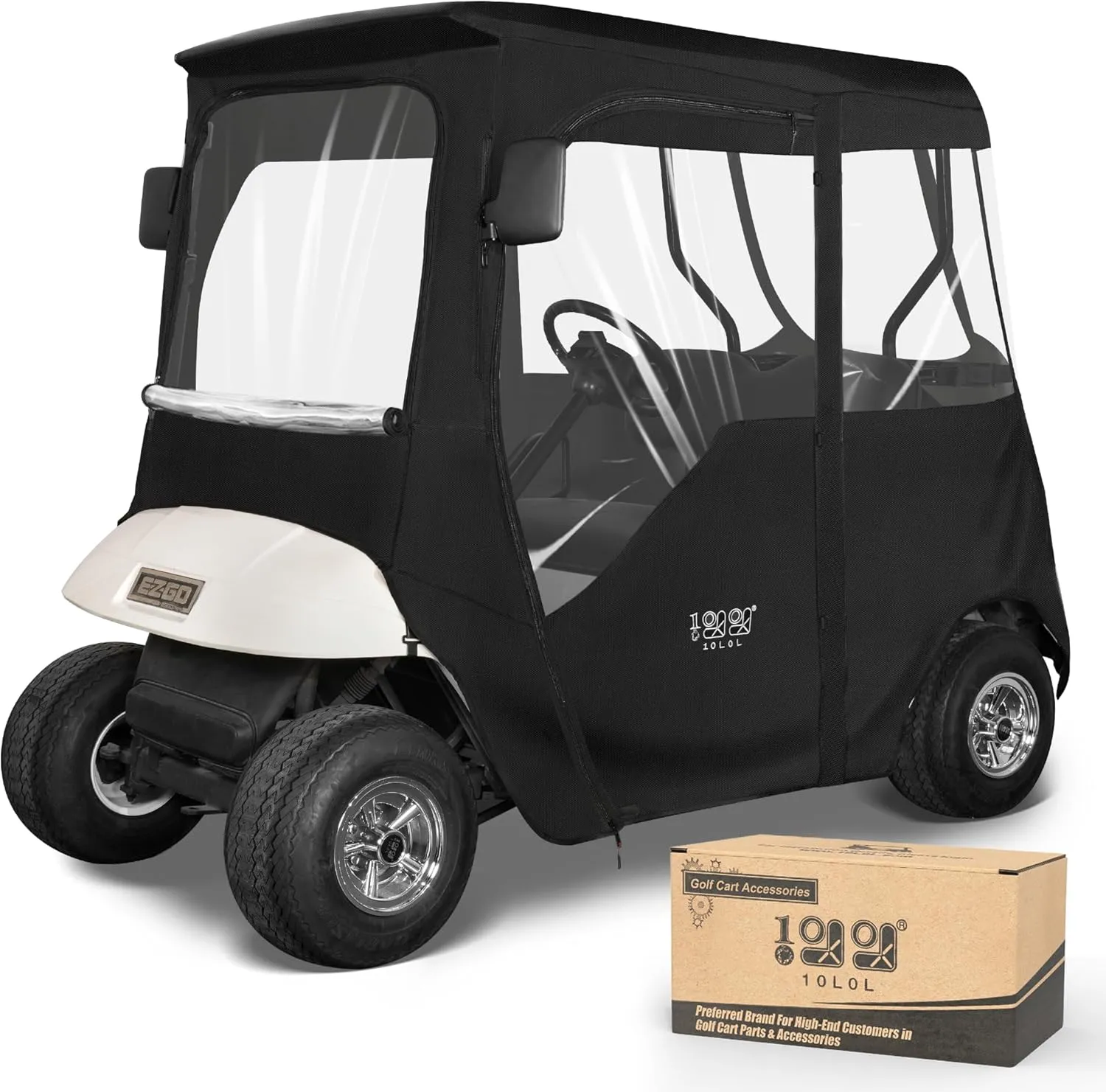 Waterproof Portable Golf Cart Enclosure for EZGO TXT RXV - 10L0L