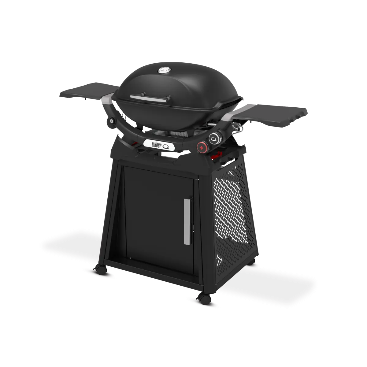 Weber - Q 2800N  Gas Grill with Premium Stand - Midnight Black