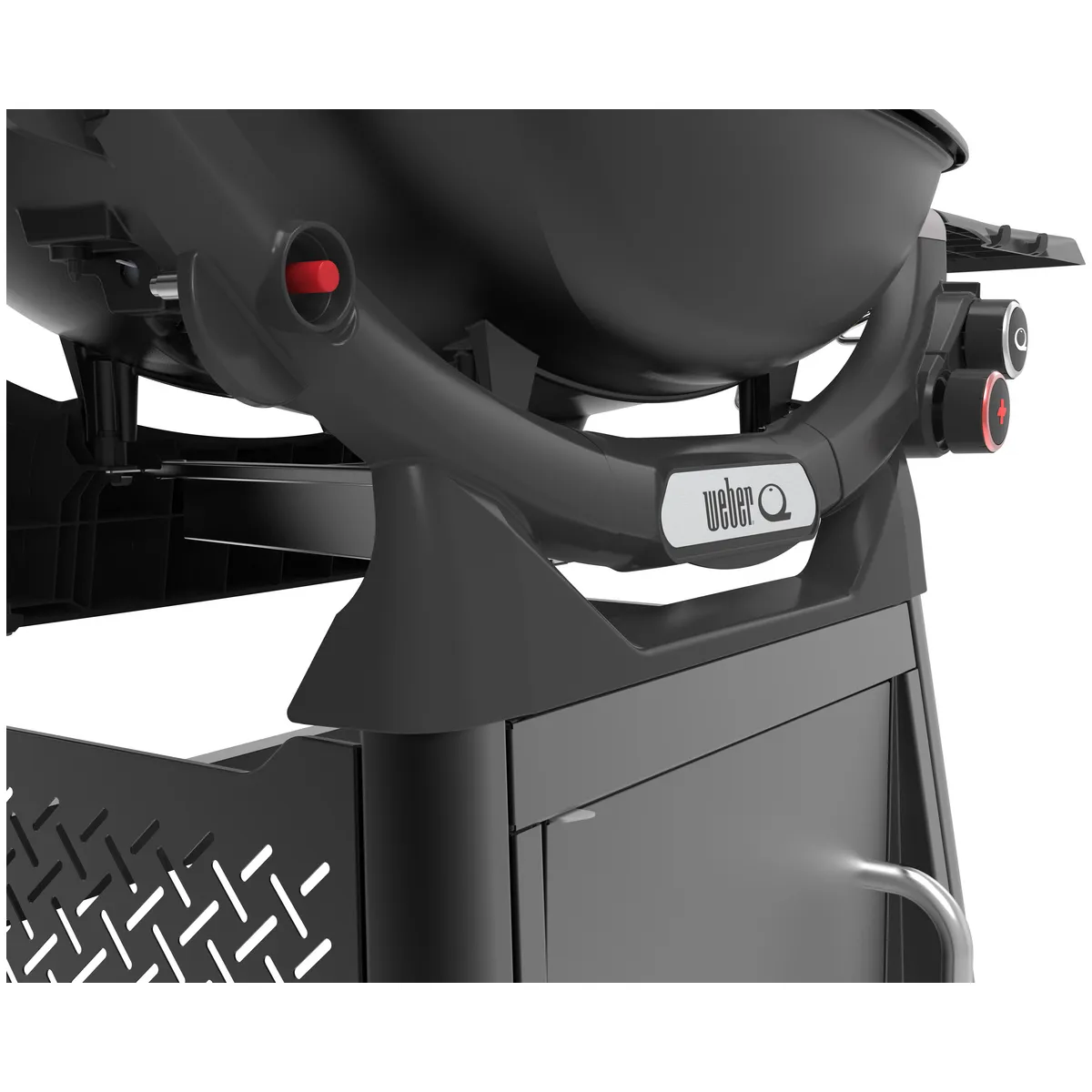 Weber - Q 2800N  Gas Grill with Premium Stand - Midnight Black