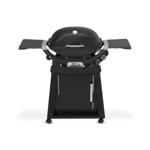 Weber - Q 2800N  Gas Grill with Premium Stand - Midnight Black