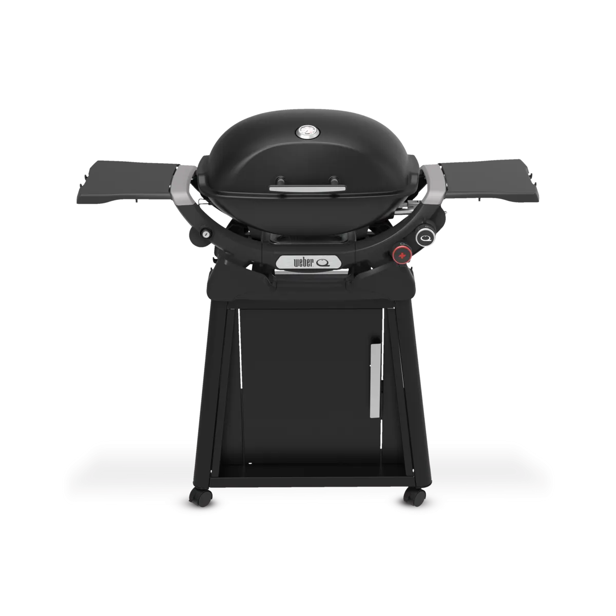 Weber - Q 2800N  Gas Grill with Premium Stand - Midnight Black