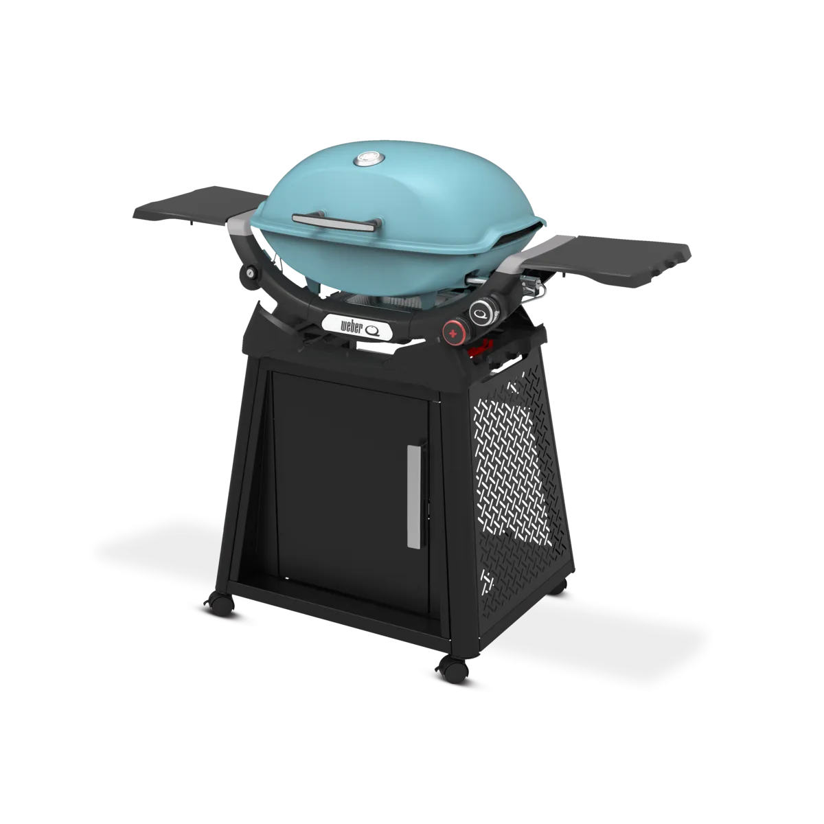 Weber - Q 2800N  Gas Grill with Premium Stand - Sky Blue