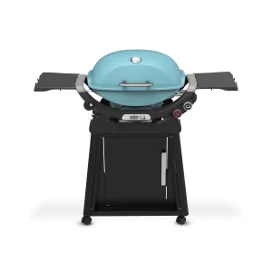 Weber - Q 2800N  Gas Grill with Premium Stand - Sky Blue