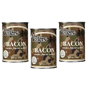 Yoder's Canned Meat Dehydrated Canned Meat for Long Term Food Storage and Emergency Preparedness Kits (Real Bacon- 3 Cans) Real Bacon - 3 Cans